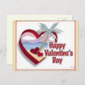 Fijne Valentijnsdag uit Florida Feestdagenkaart (Voorkant / Achterkant)