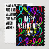 Fijne Valentijnsdag Uitnodiging (Voorkant / Achterkant)