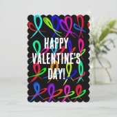 Fijne Valentijnsdag Uitnodiging (Staand voorkant)