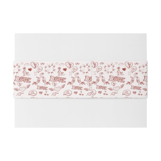 Fijne Valentijnsdag Uitnodigingen Wikkel (Achterkant Voorbeeld)