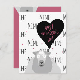 Fijne Valentijnsdag | Uw schaapskooi de beste | Notitiekaartje