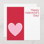 Fijne Valentijnsdag! Vakantie Groet Kaart (Voorkant / Achterkant)