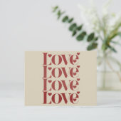 Fijne Valentijnsdag Valentijn Koppel Briefkaart (Staand voorkant)