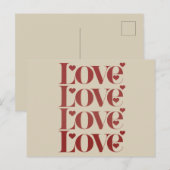 Fijne Valentijnsdag Valentijn Koppel Briefkaart (Voorkant / Achterkant)