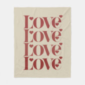 Fijne Valentijnsdag Valentijn Koppel Fleece Deken (Voorkant)