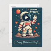 Fijne Valentijnsdag! Valentijns kaart. Feestdagenkaart (Voorkant / Achterkant)