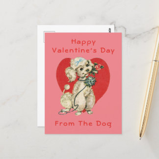 Fijne Valentijnsdag van de hond Briefkaart