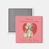 Fijne Valentijnsdag van de hond Magneet (Voorkant / Achterkant)