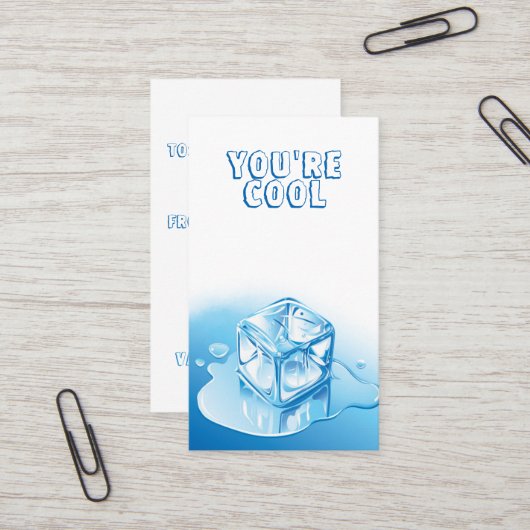 Fijne Valentijnsdag van de leerling Visitekaartje (Voorkant / Achterkant in situ)