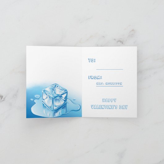 Fijne Valentijnsdag van de student Bedankkaart (Binnen)