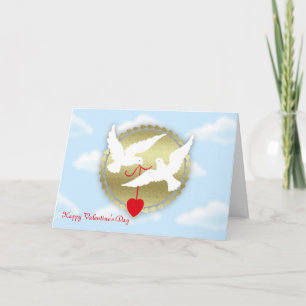 Fijne Valentijnsdag van geheime bewonderaardoven Feestdagen Kaart