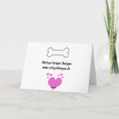 Fijne Valentijnsdag van je hond! Feestdagen Kaart (Achterkant)