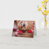 Fijne Valentijnsdag van je huisdier Kaart (Gele Bloem)