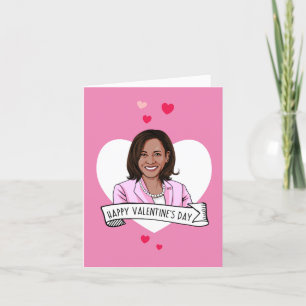 Fijne Valentijnsdag van Kamala Harris Kaart