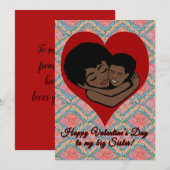 Fijne Valentijnsdag van Little Brother African Notitiekaartje (Voorkant / Achterkant)