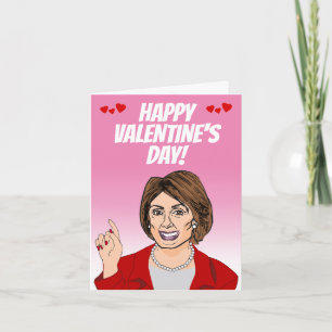 Fijne Valentijnsdag van Nancy Pelosi Kaart