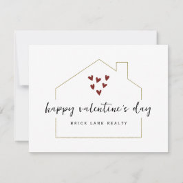 Fijne Valentijnsdag Vastgoed Promotie  Kaart