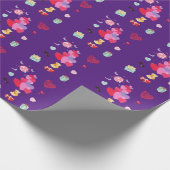 Fijne Valentijnsdag verpakkingspapier. Cadeaupapier (Hoek)