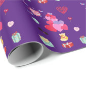 Fijne Valentijnsdag verpakkingspapier. Cadeaupapier (Rol Hoek)