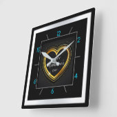 Fijne Valentijnsdag! Vierkante Klok (Hoek)