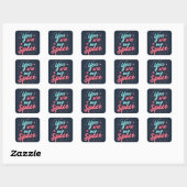 Fijne Valentijnsdag! Vierkante Sticker (Vel)