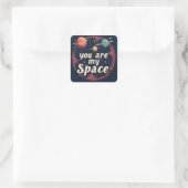 Fijne Valentijnsdag! Vierkante Sticker (Tas)