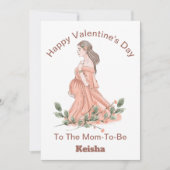 Fijne Valentijnsdag voor de mam-te-zijn kaart (Voorkant)