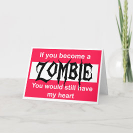 Fijne Valentijnsdag voor een toekomstig Zombie Feestdagen Kaart
