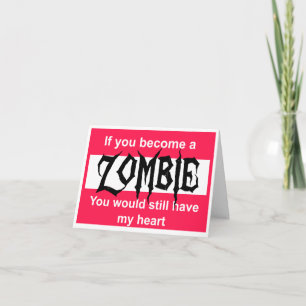 Fijne Valentijnsdag voor een toekomstig Zombie Feestdagen Kaart
