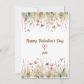 Fijne Valentijnsdag voor haar Feestdagenkaart (Voorkant)