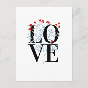 Fijne Valentijnsdag voor het alfabet Feestdagenkaart