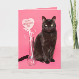 Fijne Valentijnsdag voor iedereen die een zwarte k Feestdagen Kaart