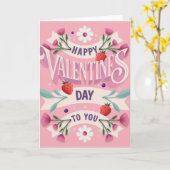 Fijne Valentijnsdag voor jou Kaart (Gele Bloem)