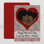 Fijne Valentijnsdag voor mijn grote zuster Etnic (Voorkant / Achterkant)