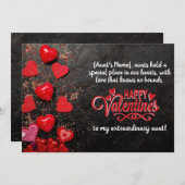 Fijne Valentijnsdag voor mijn tante Feestdagenkaart (Voorkant / Achterkant)