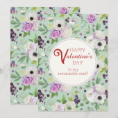 Fijne Valentijnsdag voor mijn tante Feestdagenkaart (Voorkant / Achterkant)