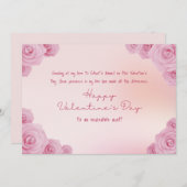 Fijne Valentijnsdag voor mijn tante Feestdagenkaart (Voorkant / Achterkant)