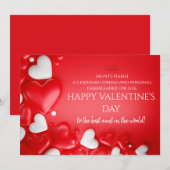 Fijne Valentijnsdag voor mijn tante Feestdagenkaart (Voorkant / Achterkant)