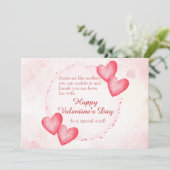 Fijne Valentijnsdag voor mijn tante Feestdagenkaart (Staand voorkant)