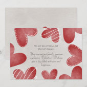 Fijne Valentijnsdag voor mijn tante Feestdagenkaart (Voorkant / Achterkant)