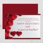 Fijne Valentijnsdag voor mijn tante Feestdagenkaart (Voorkant / Achterkant)