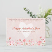 Fijne Valentijnsdag voor mijn tante Feestdagenkaart (Staand voorkant)