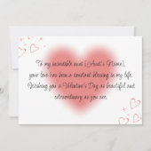 Fijne Valentijnsdag voor mijn tante Feestdagenkaart (Voorkant)