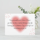 Fijne Valentijnsdag voor mijn tante Feestdagenkaart (Staand voorkant)