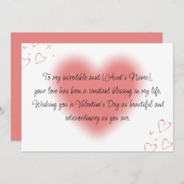 Fijne Valentijnsdag voor mijn tante Feestdagenkaart