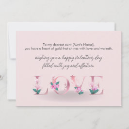 Fijne Valentijnsdag voor mijn tante Feestdagenkaart