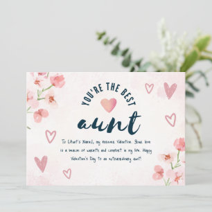 Fijne Valentijnsdag voor mijn tante Feestdagenkaart