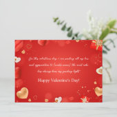 Fijne Valentijnsdag voor mijn tante Feestdagenkaart (Staand voorkant)