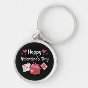 Fijne Valentijnsdag Wees Van Mij Schattige Hartjes Sleutelhanger