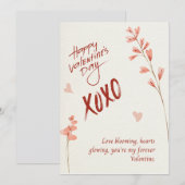 Fijne Valentijnsdag, wenskaart Feestdagenkaart (Voorkant / Achterkant)